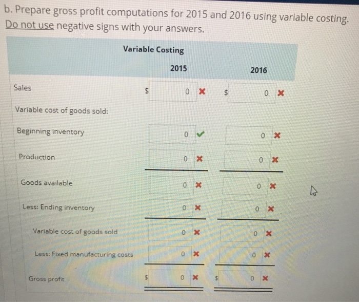 $40 is variable. No units were on hand at the beginning of