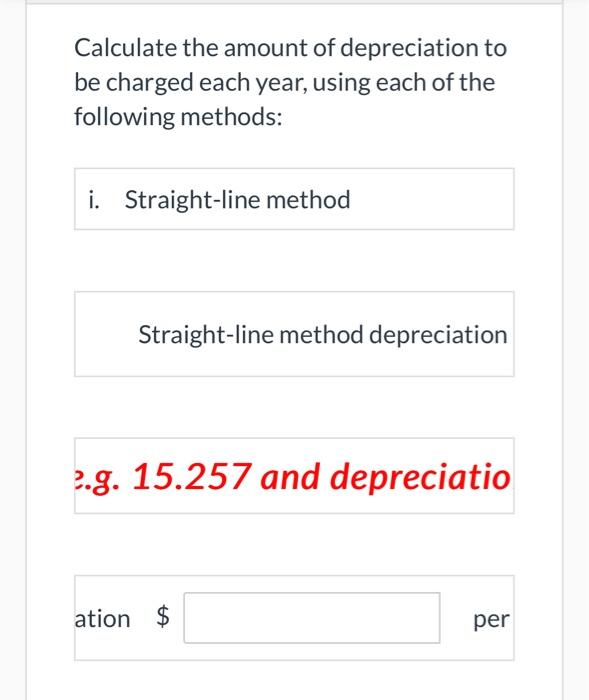 purchased on January 1 , 2024 , for $134,000. It is expected