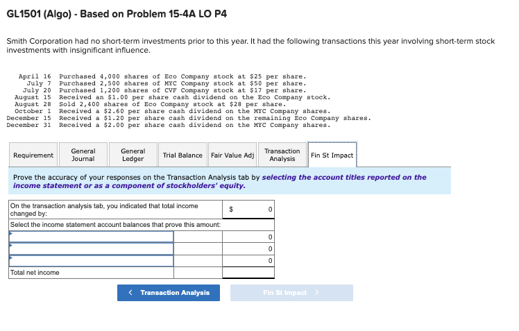 total assets and total equity: Part 2 Prove the accuracy of your