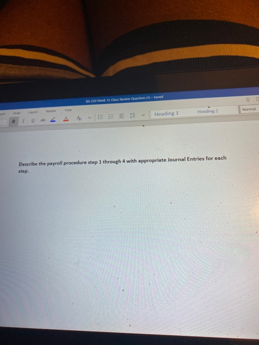  BA 220 Week 12 Class Review Question (1) - Saved Normal