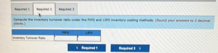 the following: Inventory, December 31 , using FIFO 38 Units $16=$608 Inventory,