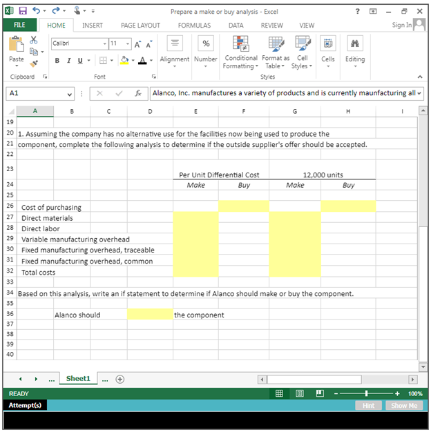 & B & C & B & E \\ \hline 1 &
