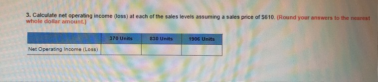 Presidio, Inc. produces one model of mountain bike. Partial information for the