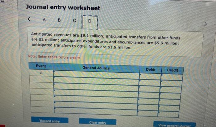 answers in whole not in millions (i.e., 1,000,000 not 1.0).) a. Anticipated