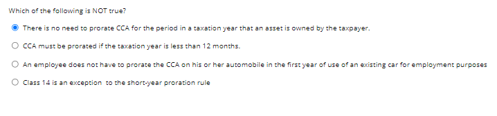 the following statements is correct? O Recapture occurs when an asset's value