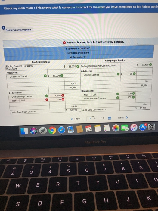 for the work you have com The December bank statement and cash