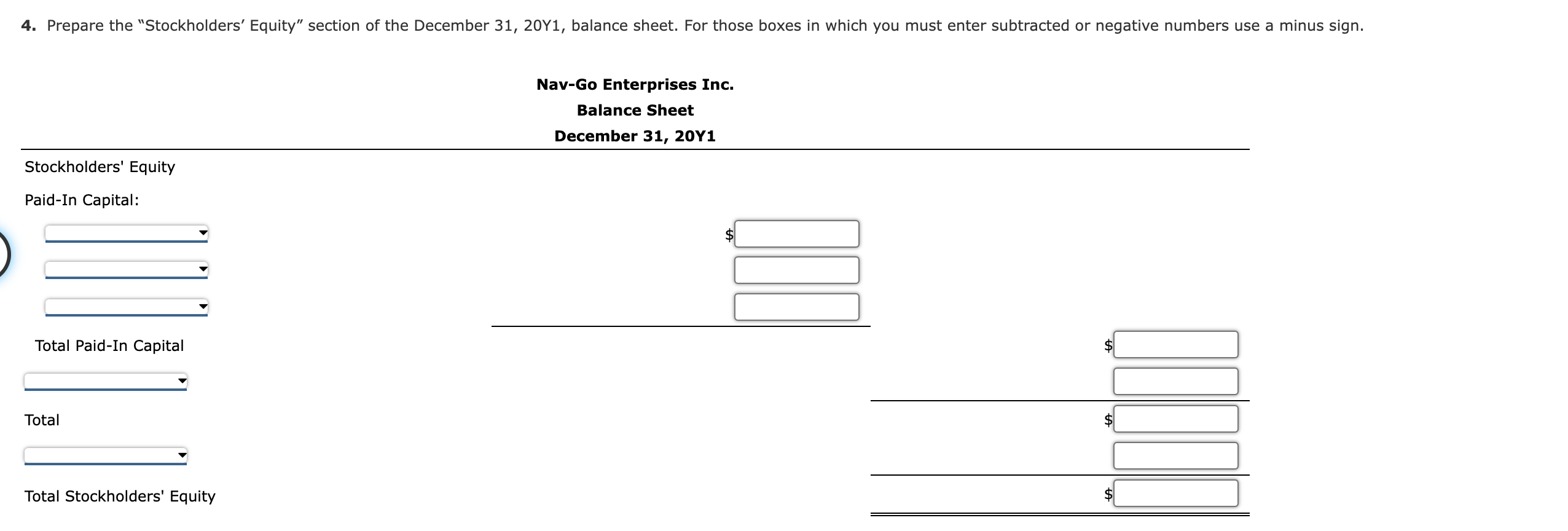 \hline \hline Dec. 31 & Jan. 1 Bal. \\ & Dec. 31