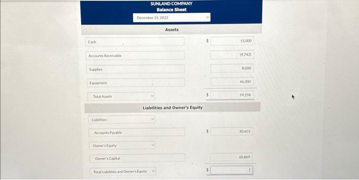 Company. Susan has been trying to determine the correct balance sheet for