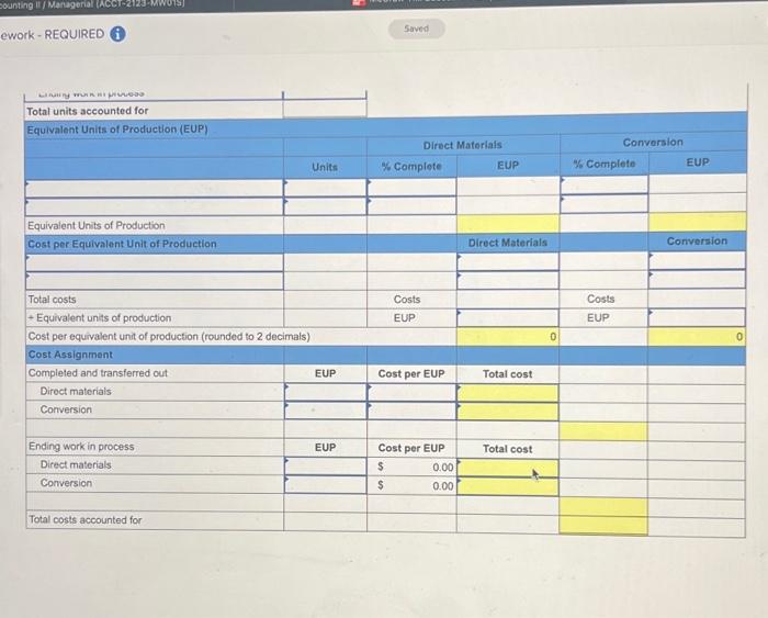 Company produces large quantities of a standardized product. The following information is