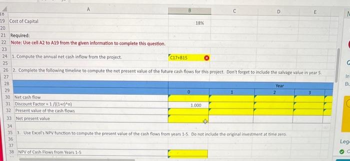 2 & Laurman, Incorporated is considering the following project: & C \\