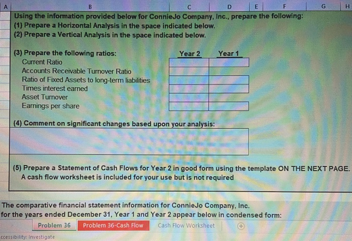  G H B EC D E F Using the information provided