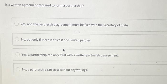 Which of the following happens when a partner dissociates? Choose 2 answers.