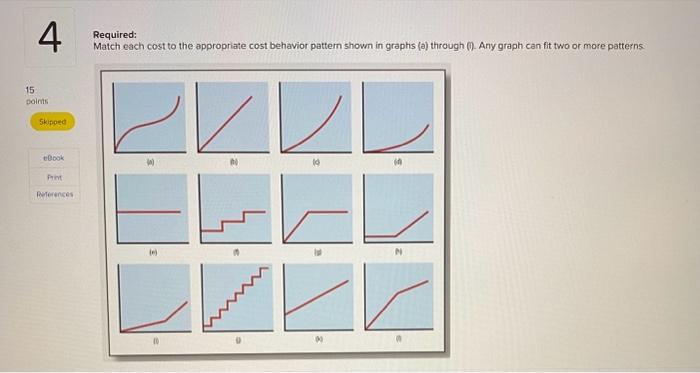please help me answer this! Required: Match each cost to the appropriate