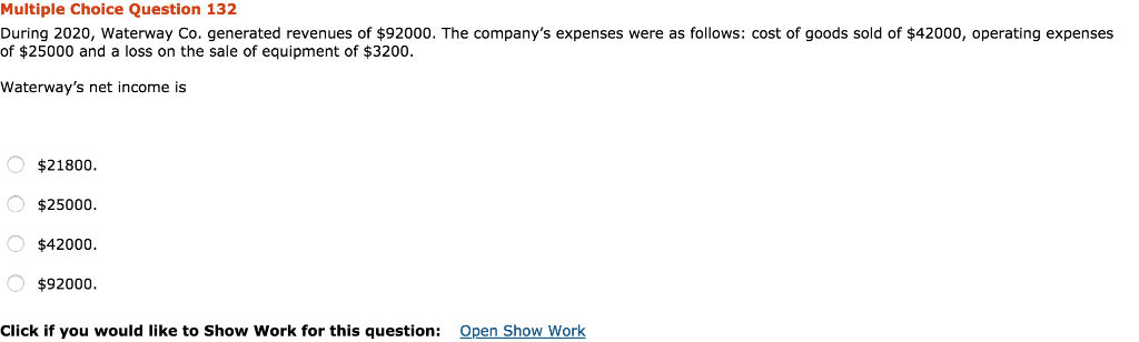 if you would like to Show Work for this question: Qpen Show