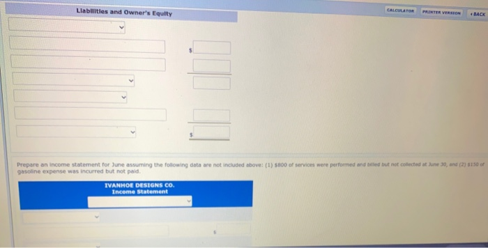 Cash $10,000 Service Revenue 57.100 Accounts Receivable 3,400 Advertising Expense 600 Supplies