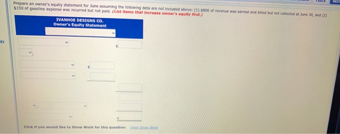 Utes Expense 200 Accounts Payable 1,000 Barbara made no additional investment in