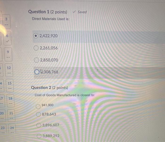 Administrative Expenses $ 686,200 Beginning Finished Goods $ 108,620 Beginning Raw Materials