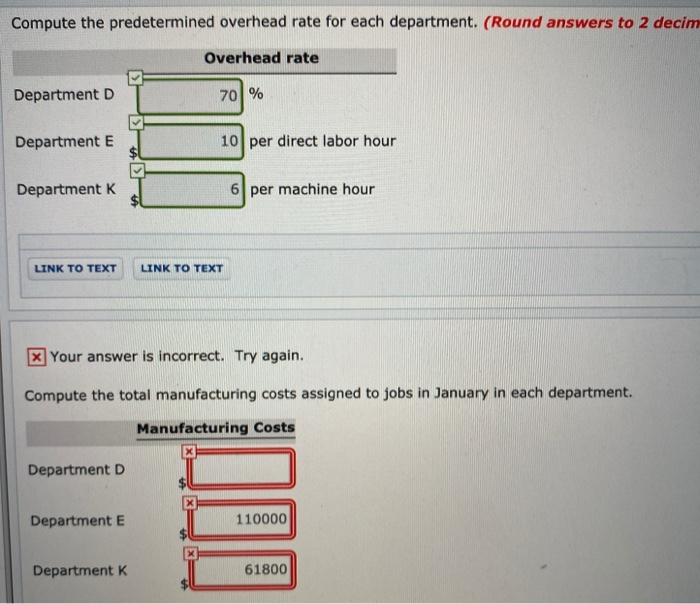 Company uses a job order cost system in each of its three