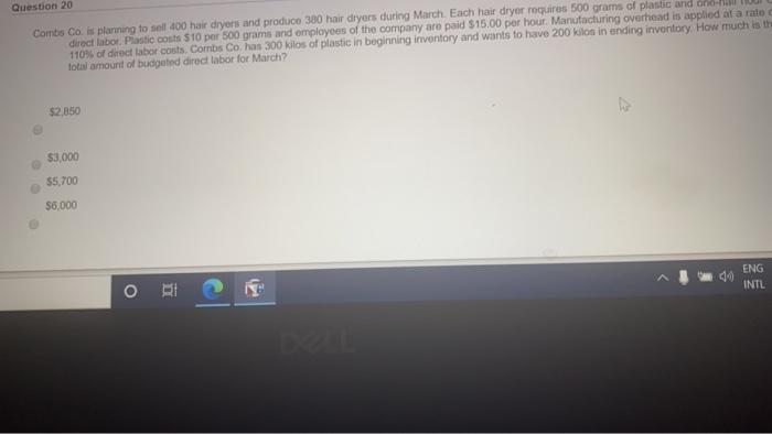 direct labor budget are calculated using the direct materials budget sales budget.