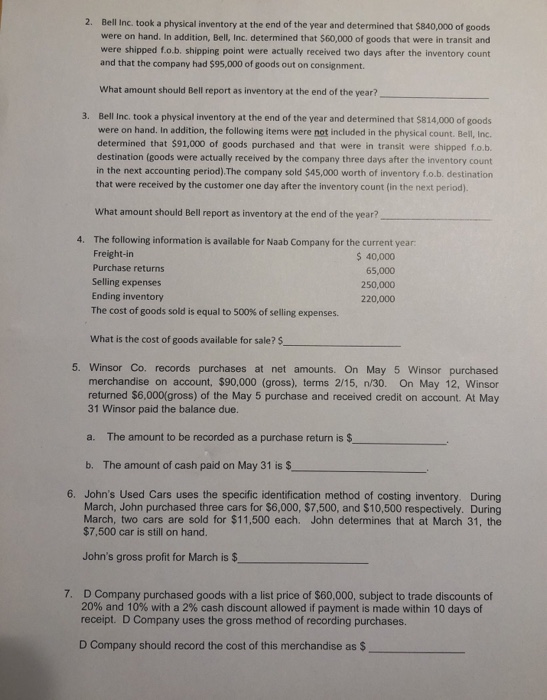 took place: SHOW ALL CALCULATIONS May 1 14 24 Balance Purchases Purchases