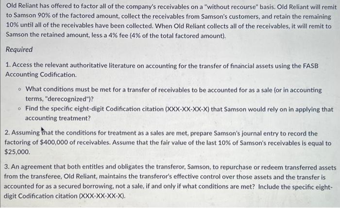 I need solutions for the problems asked. i have access to codification