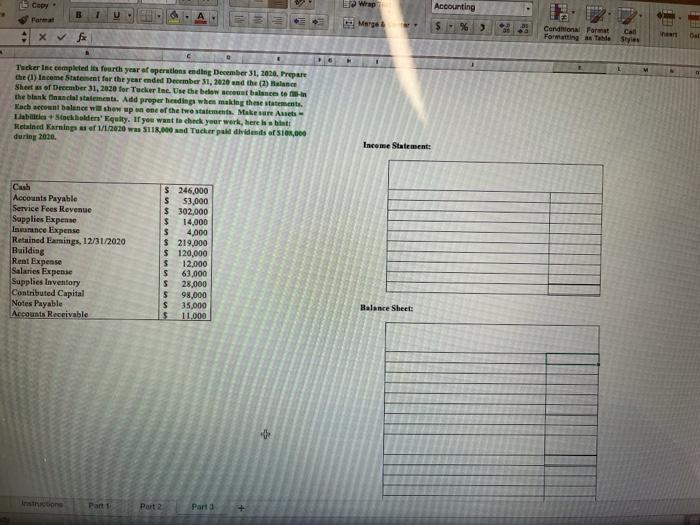 Statement and Balance Sheet in determining your answers. Remember to use the