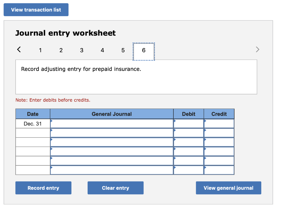 for one year beginning immediately d. Paid $5,400 cash in advance on