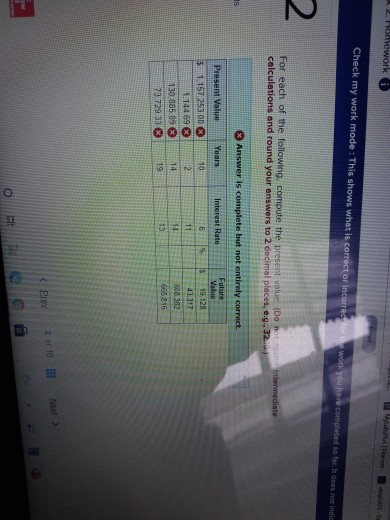 2 Homework Check my work mode: This shows what is correct