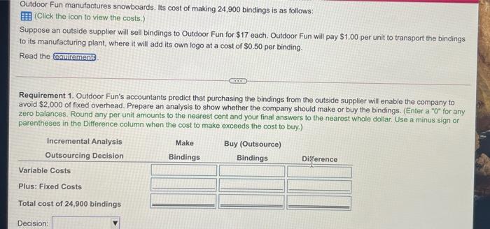 Fixed manufacturing overhead Total manufacturing costs Cost per pair ($249,000 24,900) 27.000