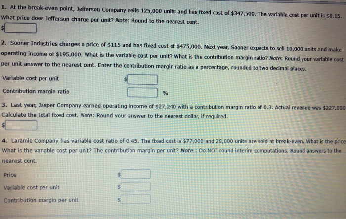 Expense For each of the following independent situations, calculate the amount(s) required.