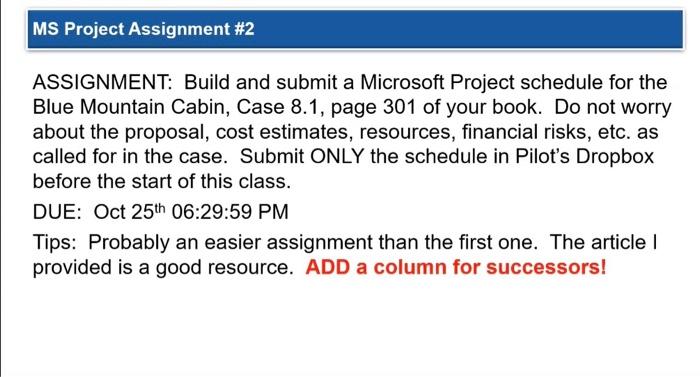please show what to enter into each column/row using project Libre ASSIGNMENT: