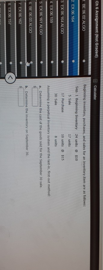 BE.06.02 ALGO Beginning inventory, purchases, and sales for Item Zeta are as