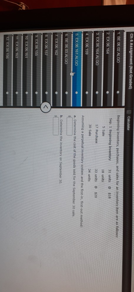 Sale 22 units Assuming a perpetual inventory system and using the first