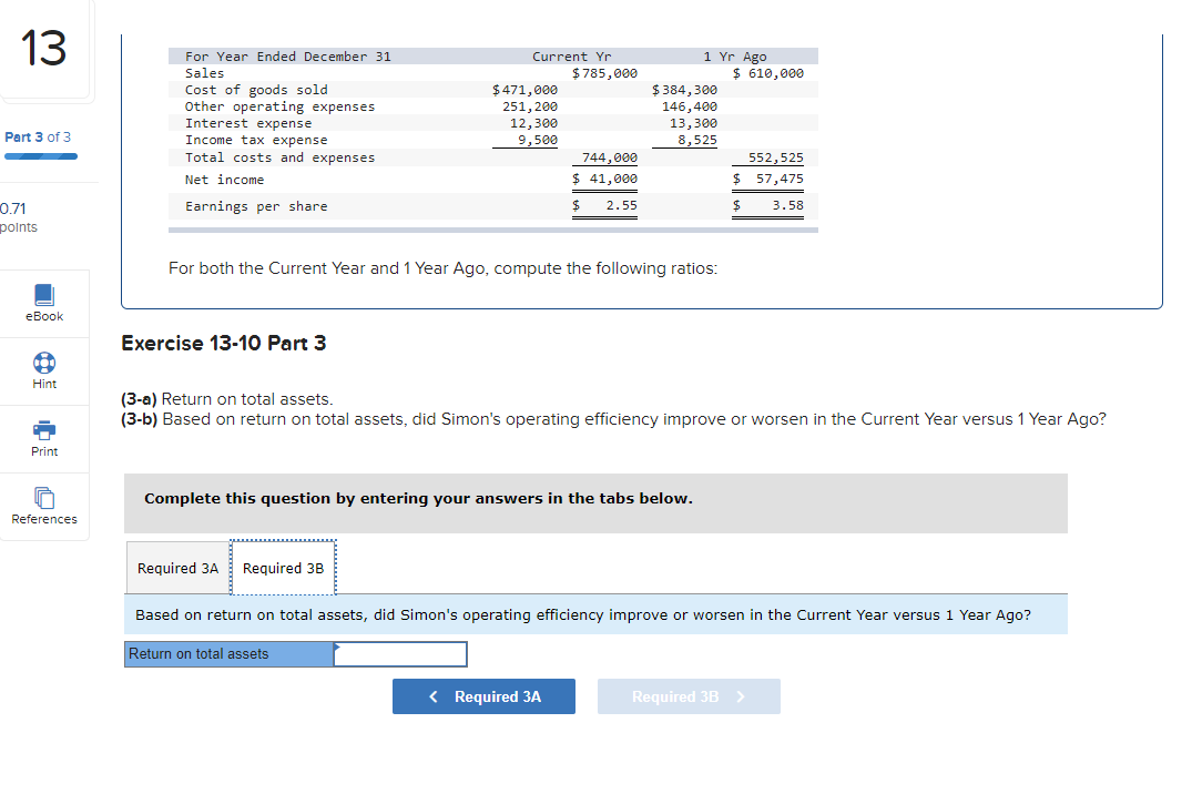 sheets follow. Current Yr 1 Yr Ago 2 Yrs Ago At December