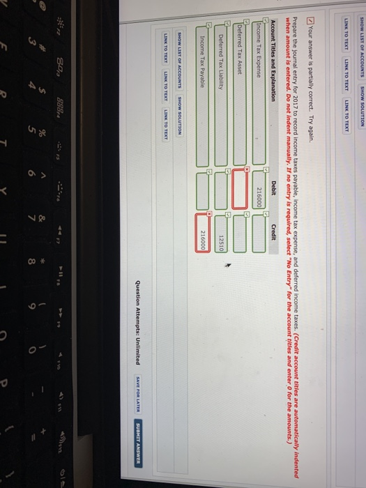 year of operations). 1. LUfe insurance expense on officers was $8,300. 2.