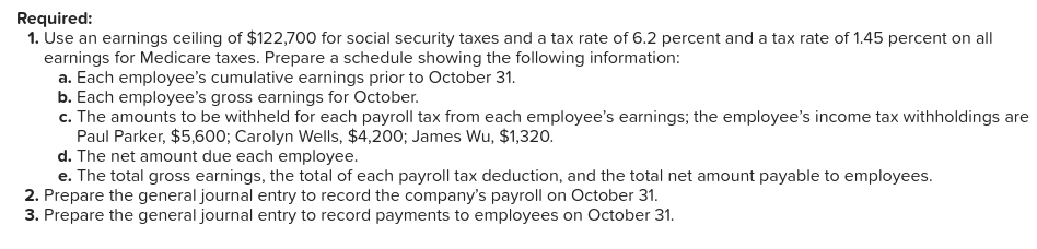 journalizing payroll transactions. LO 10-2, 10-3, 10-4, 10-5, 10-6, 10-7 Nashville Publishing