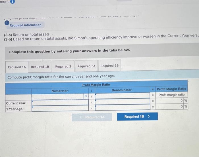 current year and one year ago, compute the following ratios: Exercise 13-10