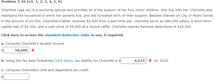  Problem 3-36 (LO. 1, 2, 3, 4, 5, 6) Charlotte (age