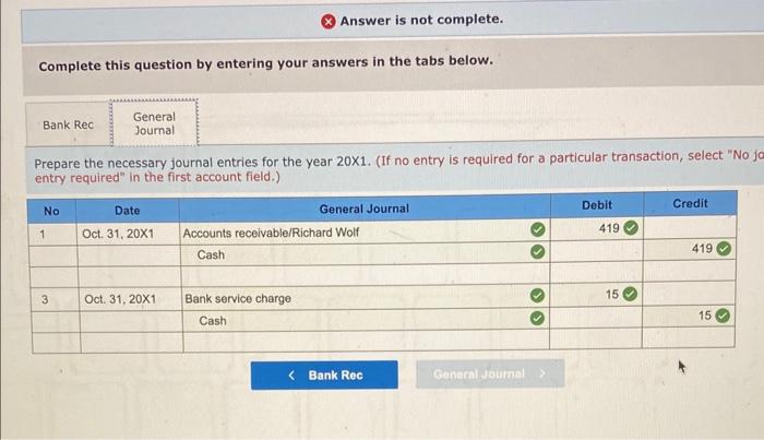 31,201. The firm's records showed a book balance of $14,057 on October