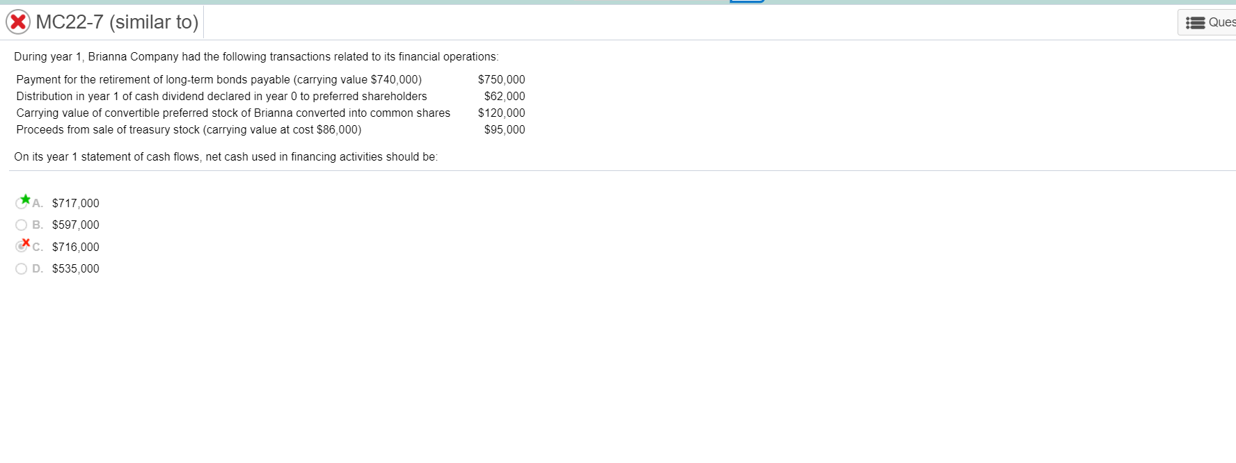 Please show steps how to get this answer X MC22-7 (similar to)