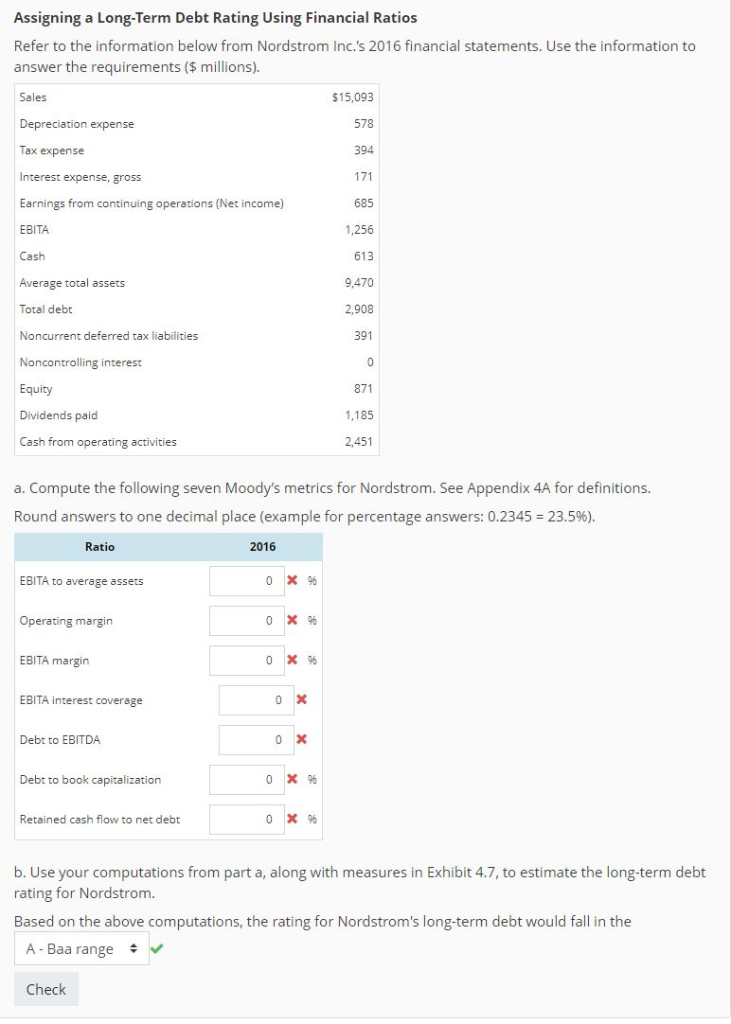 (Chapter 4) Please answer all the questions with a red X