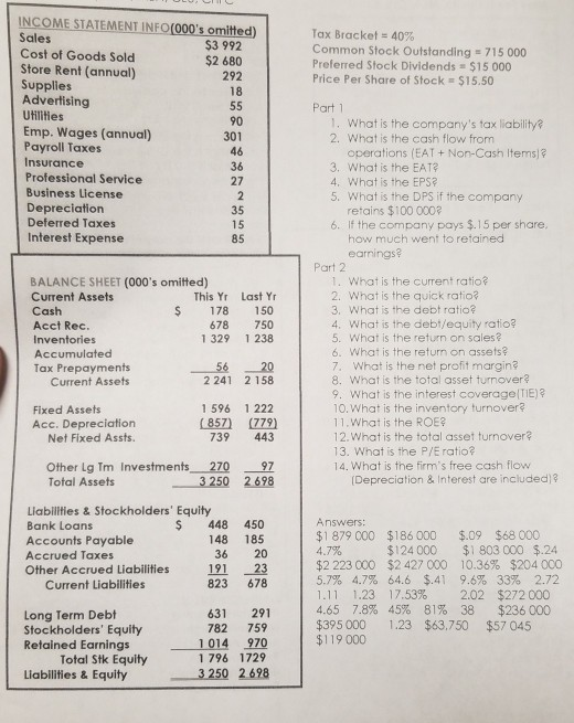 prepare an income statement based on the information provided NCOME STATEMENT