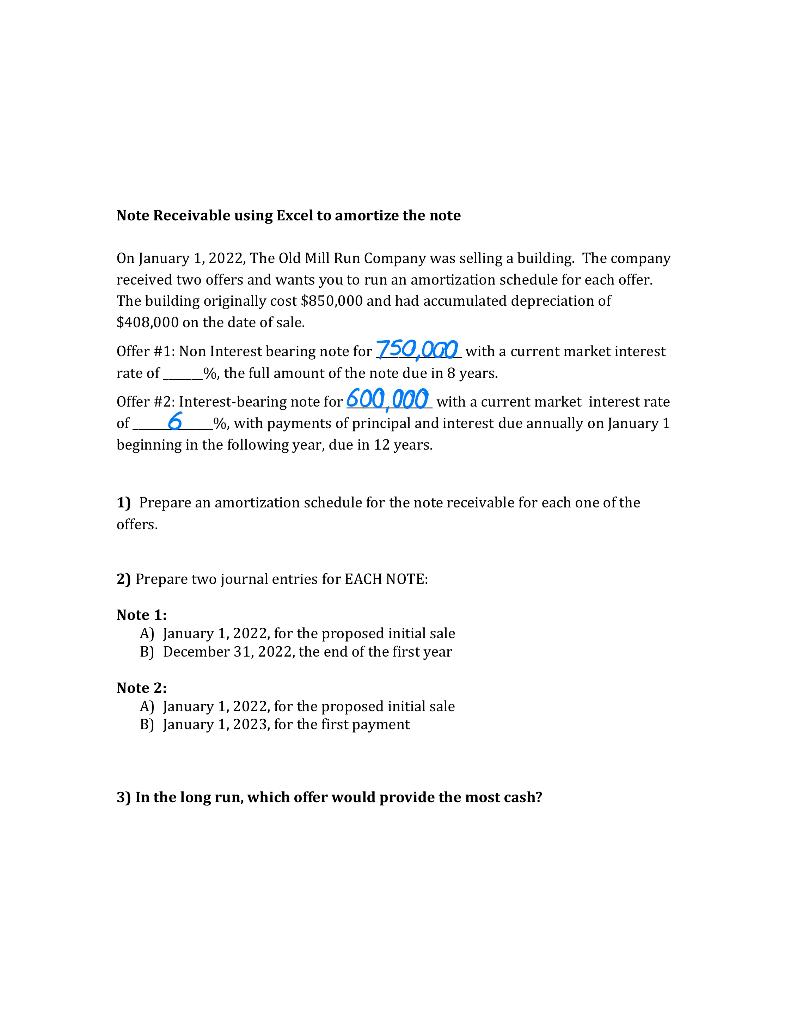 amortization table in Excel employing the effective interest method. 2) Use cell-referencing,