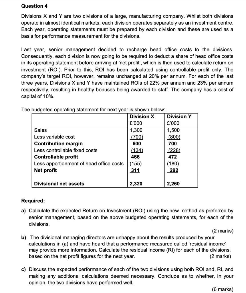 Please answer Question 4 in 4a) 4b) 4c) format! Thanks. Please write