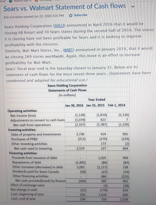  Please give a genuine answer help me :) Smail Sears vs.