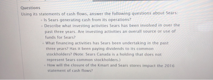 PM Subscribe Sears Holding Corporation (SHLD) announced in April 2016 that it