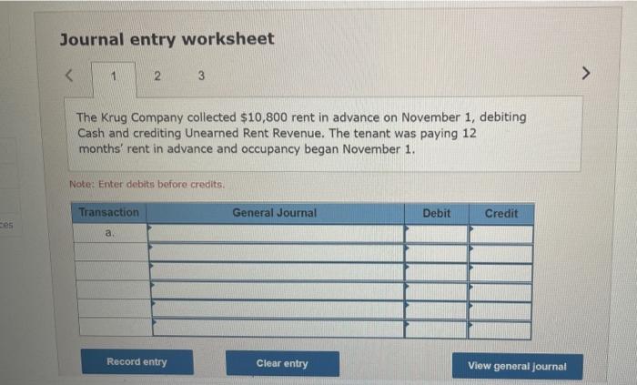  Record adjusting journal entries for each separate case below for ear