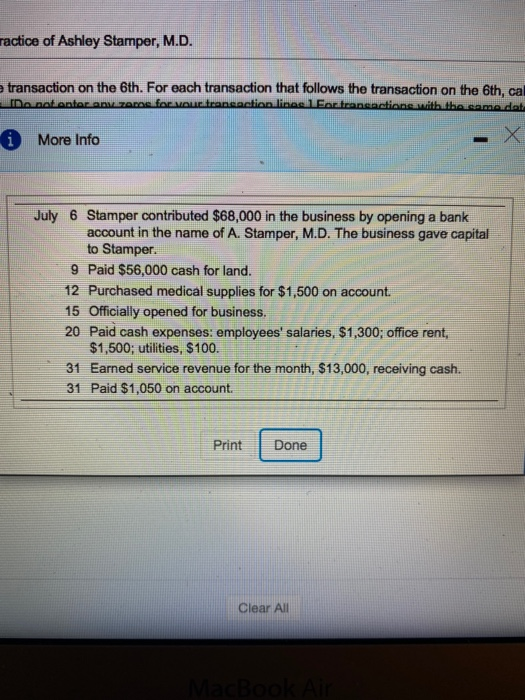 July, the first month of operation, the business, fed alloy tumper, M.D.,