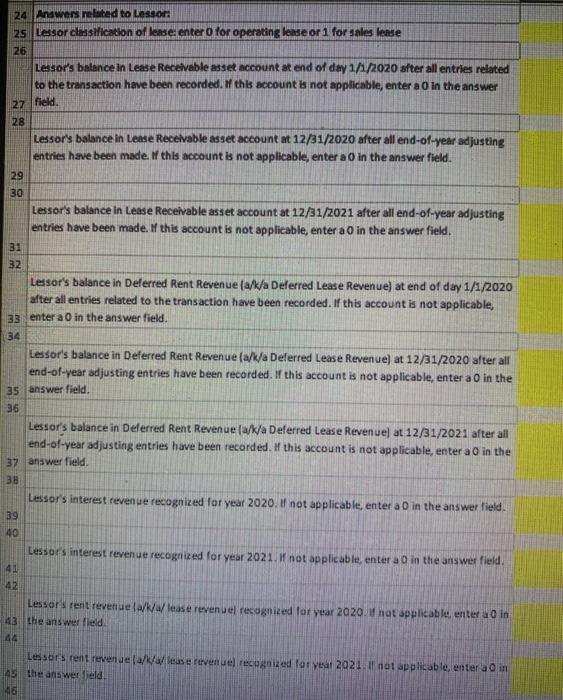is $950,000. Estimated residual value of asset at lease termination is $475,000
