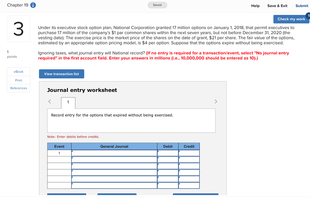  Chapter 19 Saved Help Save & Ext Submit Check my work